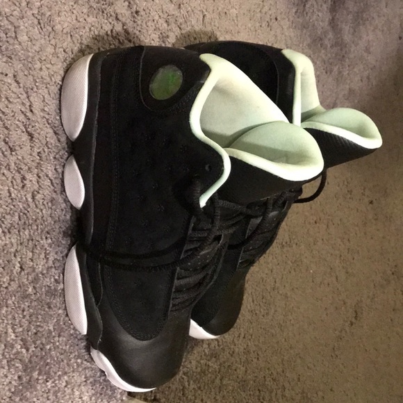 black white and mint jordans